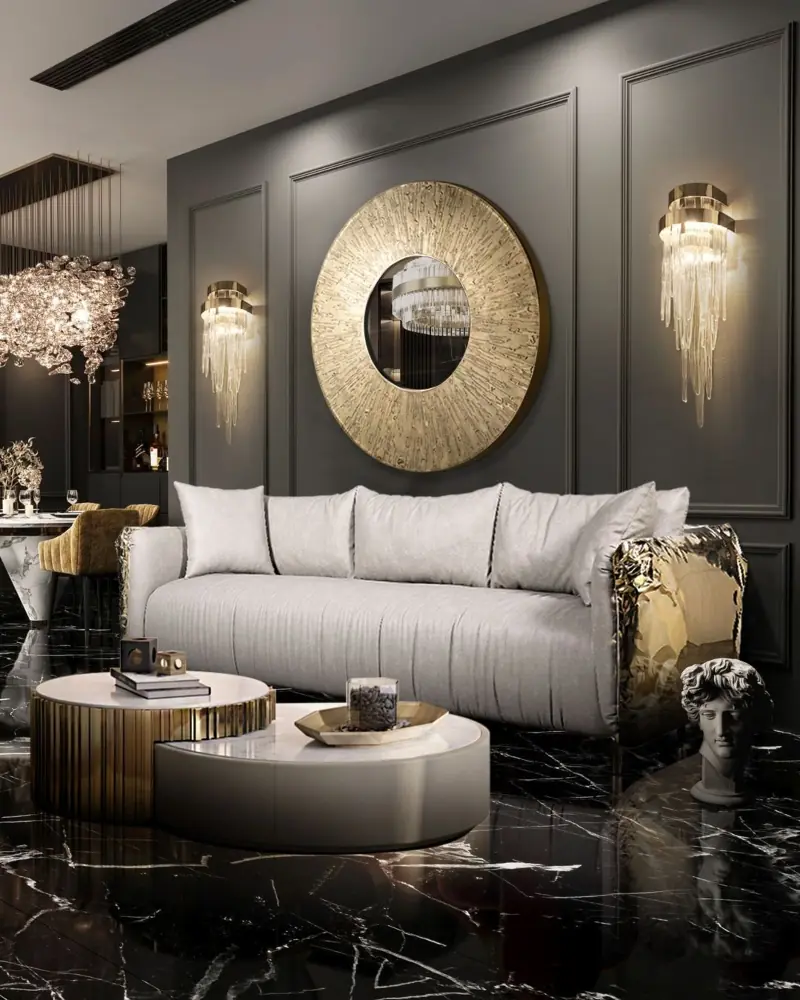 Luxury casino hotel lobby